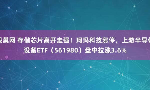 股巢网 存储芯片高开走强！珂玛科技涨停，上游半导体设备ETF（561980）盘中拉涨3.6%