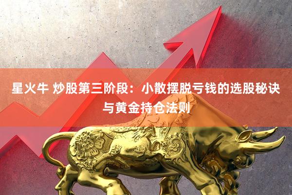星火牛 炒股第三阶段：小散摆脱亏钱的选股秘诀与黄金持仓法则